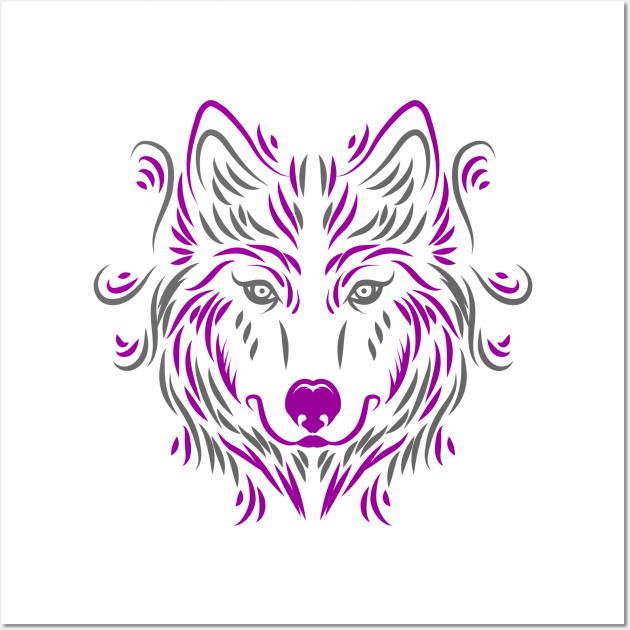 Wolf art Wall Art by Luckyart11